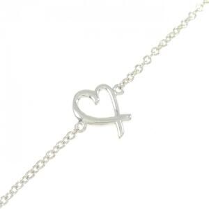 TIFFANY Authentic Silver Heart Charm Bracelet